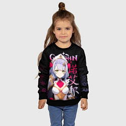 Свитшот детский Ноэлль Genshin Impact, цвет: 3D-черный — фото 2