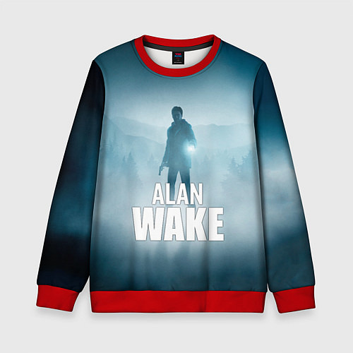 Детский свитшот Alan Wake Video Game Art / 3D-Красный – фото 1