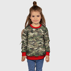 Свитшот детский Именной камуфляж Миша, цвет: 3D-красный — фото 2