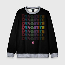 Свитшот детский DYNAMITE BTS, цвет: 3D-меланж