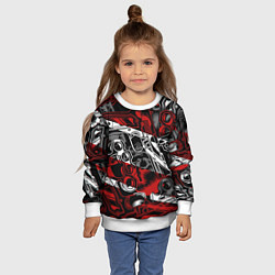 Свитшот детский Оружейный барон, цвет: 3D-белый — фото 2