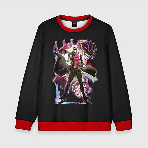 Детский свитшот Джотаро Куджо Джо Джо / 3D-Красный – фото 1