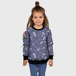 Свитшот детский Зимняя абстракция, цвет: 3D-черный — фото 2