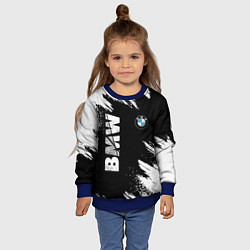 Свитшот детский BMW GRUNGE БМВ ГРАНЖ, цвет: 3D-синий — фото 2