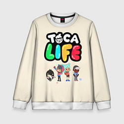 Свитшот детский Toca Life: Persons, цвет: 3D-белый