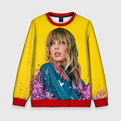 Свитшот детский Красотка Тейлор, цвет: 3D-красный