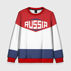 Свитшот детский Russia, цвет: 3D-красный