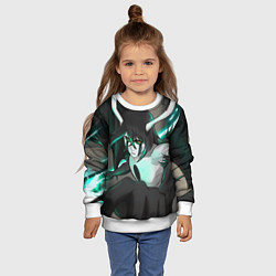 Свитшот детский Улькиорра Сифер Ulquiorra, цвет: 3D-белый — фото 2