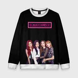 Свитшот детский BLACKPINK NEON, цвет: 3D-белый