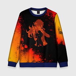 Свитшот детский ДИЛЮК DILUC ГЕНШИН, цвет: 3D-синий