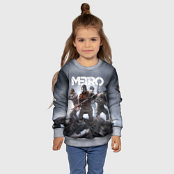 Свитшот детский МЕТРО ИСХОД АРТЁМ ,ЯДЕРНАЯ ЗИМА METRO EXODUS, цвет: 3D-меланж — фото 2