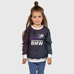 Свитшот детский BMW Perfomance, цвет: 3D-белый — фото 2