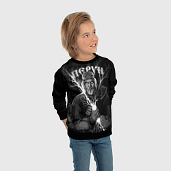 Свитшот детский Перун Славянский бог, цвет: 3D-черный — фото 2