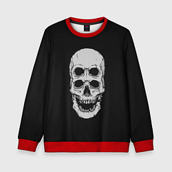 Свитшот детский Terrible Skull, цвет: 3D-красный