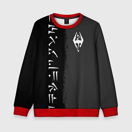 Детский свитшот THE ELDER SCROLLS SKYRIM FUS RO DAH / 3D-Красный – фото 1