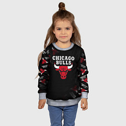 Свитшот детский ЧИКАГО БУЛЛС БЫКИ CHICAGO BULLS, цвет: 3D-меланж — фото 2