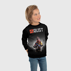 Свитшот детский Работяга из Раста, цвет: 3D-черный — фото 2