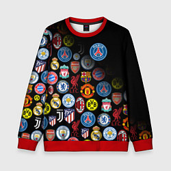 Свитшот детский PSG LOGOBOMBING, цвет: 3D-красный