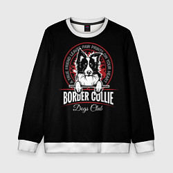 Свитшот детский Бордер-Колли Border Collie, цвет: 3D-белый