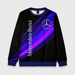 Свитшот детский MERCEDES-BENZ МЕРСЕДЕС-БЕНЗ ПУРПУРНЫЙ, цвет: 3D-синий