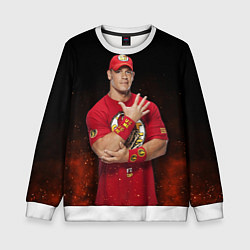 Свитшот детский Rise above hate, цвет: 3D-белый