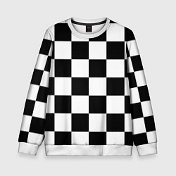 Детский свитшот Шахматная доска паттерн