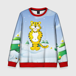 Свитшот детский Костюм тигра, цвет: 3D-красный