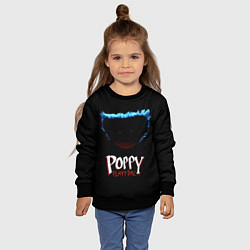 Свитшот детский Poppy Playtime: Huggy Wuggy, цвет: 3D-черный — фото 2