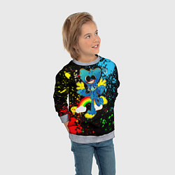 Свитшот детский Poppy Playtime, цвет: 3D-меланж — фото 2