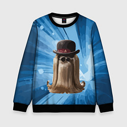 Свитшот детский Кузен Итт, цвет: 3D-черный