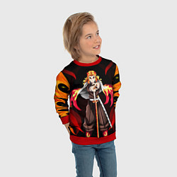 Свитшот детский РЕГНОКУ КЛИНОК ДЕМОНОВ KNY, цвет: 3D-красный — фото 2