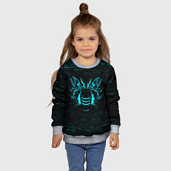 Свитшот детский DEAD SPACE АЙЗЕК КЛАРК НЕОН МЁРТВЫЙ КОСМОС, цвет: 3D-меланж — фото 2