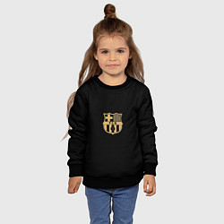 Свитшот детский Golden Barca, цвет: 3D-черный — фото 2