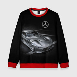 Свитшот детский Mercedes-Benz motorsport black, цвет: 3D-красный