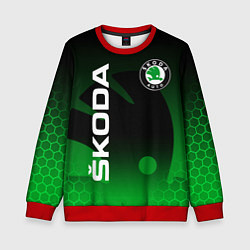 Свитшот детский SKODA SPORT GRADIENT ШКОДА СПОРТ, цвет: 3D-красный