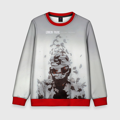 Детский свитшот Living Things - Linkin Park / 3D-Красный – фото 1