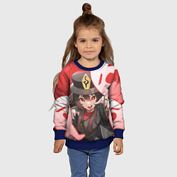 Свитшот детский ХУ ТАО С ПРИЗРАКАМИ, цвет: 3D-синий — фото 2