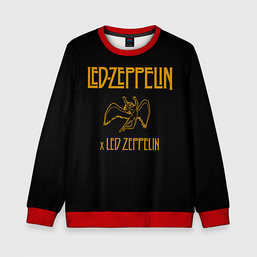 Детский свитшот Led Zeppelin x Led Zeppelin / 3D-Красный – фото 1