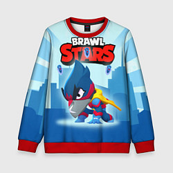 Свитшот детский Captain Crow - Brawl Stars, цвет: 3D-красный