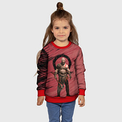 Свитшот детский Кратос God of War, цвет: 3D-красный — фото 2
