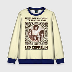 Свитшот детский Led Zeppelin - Texas International Pop Festival 19, цвет: 3D-синий