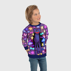 Свитшот детский POPPY PLAYTIME - МИЛЫЙ ХАГГИ ВАГГИ, цвет: 3D-синий — фото 2