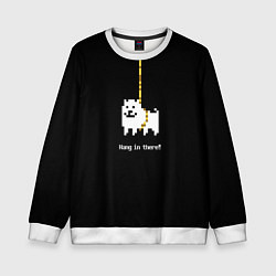 Свитшот детский UNDERTALE DOG НА КАНАТЕ, цвет: 3D-белый