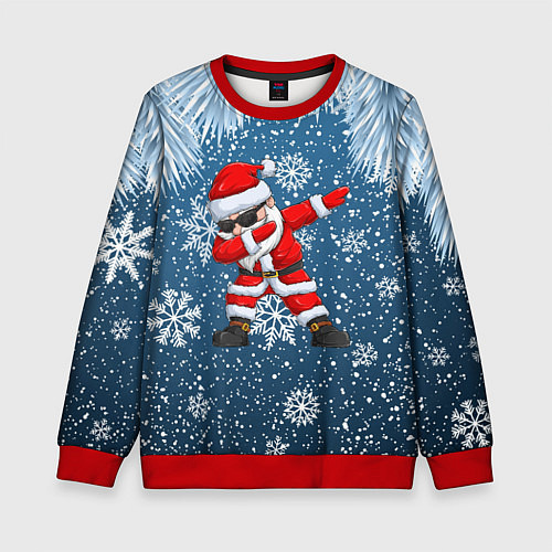 Детский свитшот DAB SANTA WINTER / 3D-Красный – фото 1