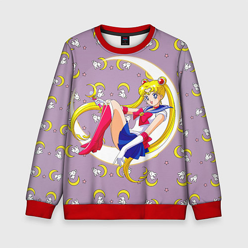 Детский свитшот Sailor Moon Usagi / 3D-Красный – фото 1