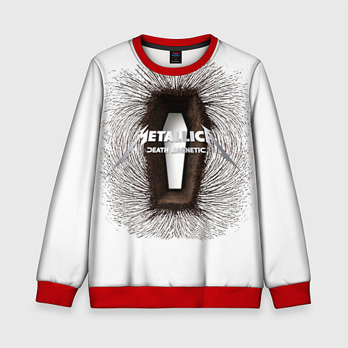 Детский свитшот Death Magnetic - Metallica / 3D-Красный – фото 1