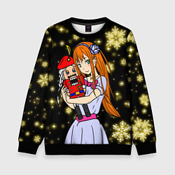 Детский свитшот Щелкунчик и принцесса в сияющих снежинках
