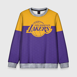 Свитшот детский LAKERS LINE HEXAGON SPORT, цвет: 3D-меланж