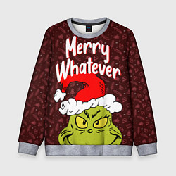 Свитшот детский ГРИНЧ GRINCH WHATEVER, цвет: 3D-меланж