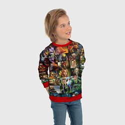 Свитшот детский HEROES DOTA 2 ПЕРСОНАЖИ ДОТА 2, цвет: 3D-красный — фото 2